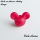 Perle en silicone ronde Mickey