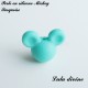 Perle en silicone ronde Mickey