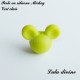 Perle en silicone ronde Mickey