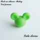 Perle en silicone ronde Mickey