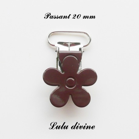 Pince fleur 20 mm Marron