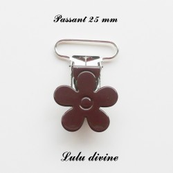 Pince fleur 25 mm Marron