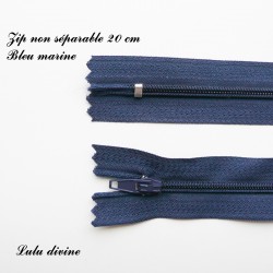 Fermeture éclair 20 cm Bleu marine