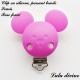 Clip silicone boucle Souris