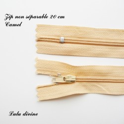 Fermeture éclair 20 cm Camel