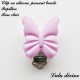 Clip silicone boucle Papillon