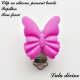 Clip silicone boucle Papillon