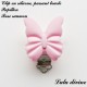 Clip silicone boucle Papillon