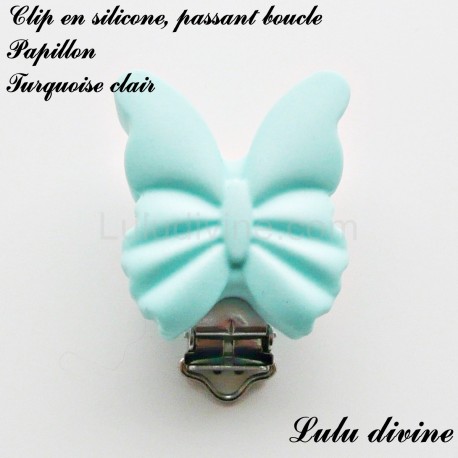 Clip silicone boucle Papillon