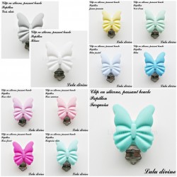 Clip silicone boucle Papillon