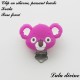 Clip silicone boucle Koala