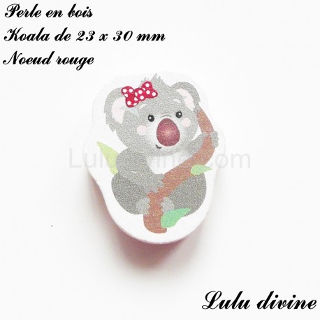 perle en bois koala