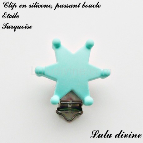 Clip silicone boucle Etoile