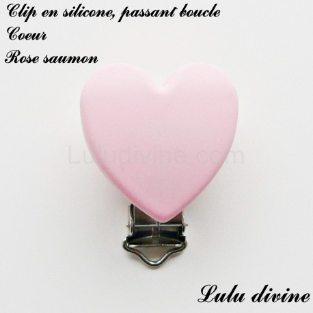 Clip silicone boucle Coeur