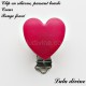 Clip silicone boucle Coeur