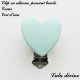 Clip silicone boucle Coeur