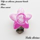 Clip silicone boucle Fleur