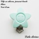 Clip silicone boucle Fleur