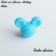 Perle en silicone ronde Mickey