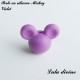 Perle en silicone ronde Mickey