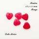 Bouton Coeur 12 x 11 mm