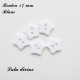 Bouton Etoile 17 mm Blanc