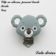 Clip silicone boucle Koala