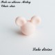 Perle en silicone ronde Mickey