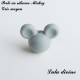 Perle en silicone ronde Mickey