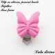 Clip silicone boucle Papillon