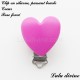 Clip silicone boucle Coeur