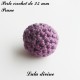 Perle en crochet Ronde Ø 25 mm