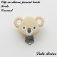 Clip silicone boucle Koala