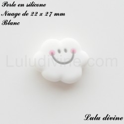 Perle en silicone Nuage