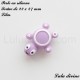 Perle en silicone Tortue