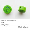 Perle en bois, Petit prince Vert / Bleu marine